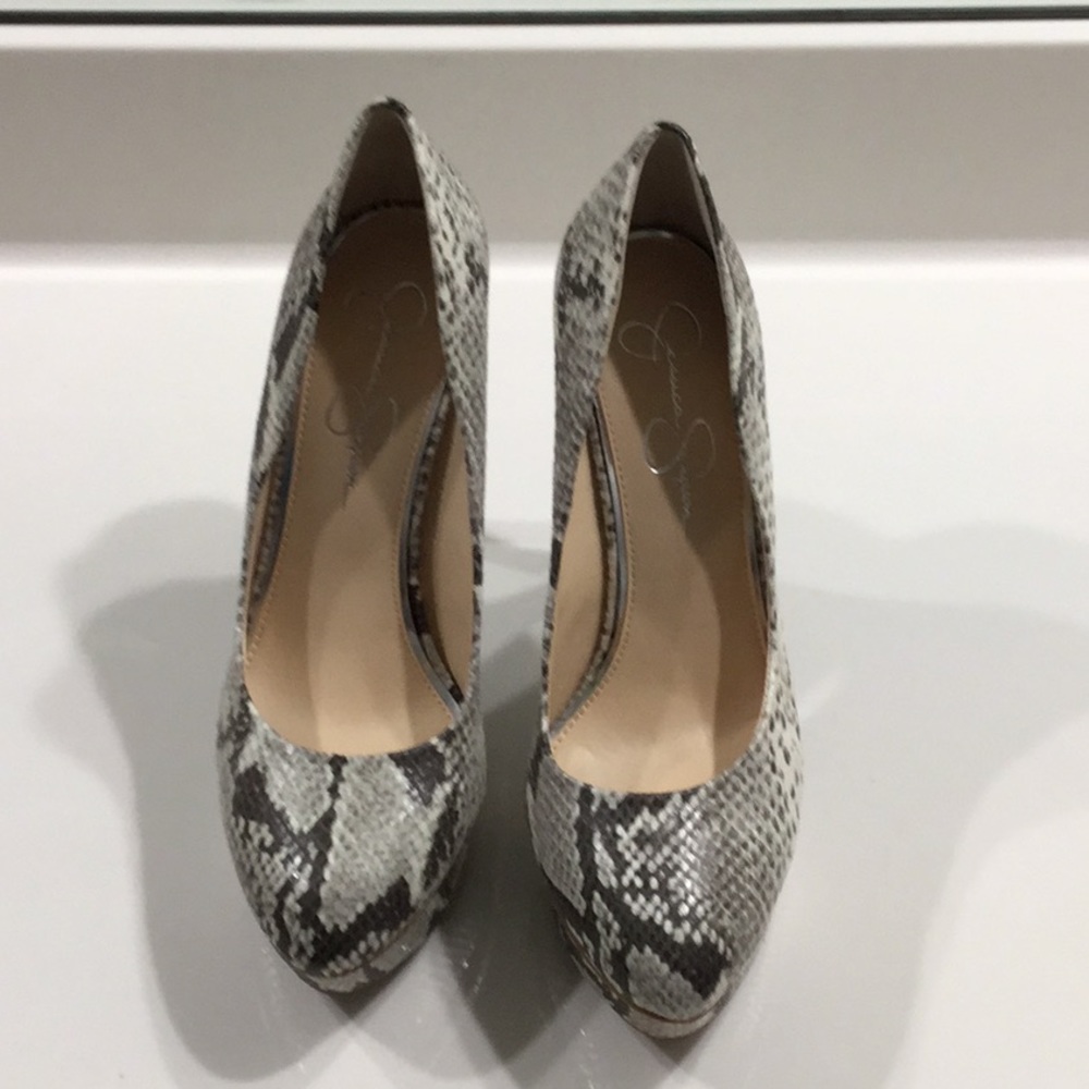Brand New | Platform Snake Skin Pump